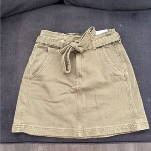 American Eagle Outfitters Olive Mini Skirt